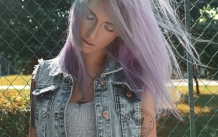 волосы фиолетовые пастельного цвета 