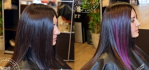 наращивание волос капсульное наращивание увеличение густоты волос цветное мелирование цветные пряди