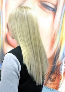 Наращивание волос блонд
